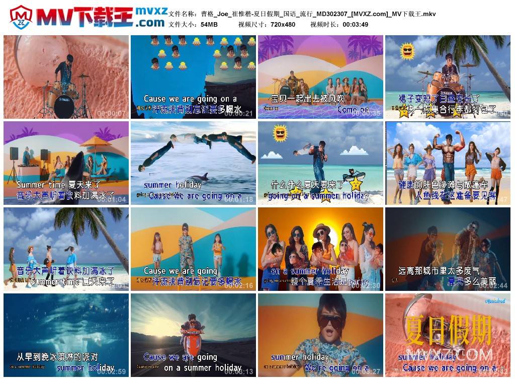 曹格_Joe_崔惟楷-夏日假期_国语_流行_MD302307